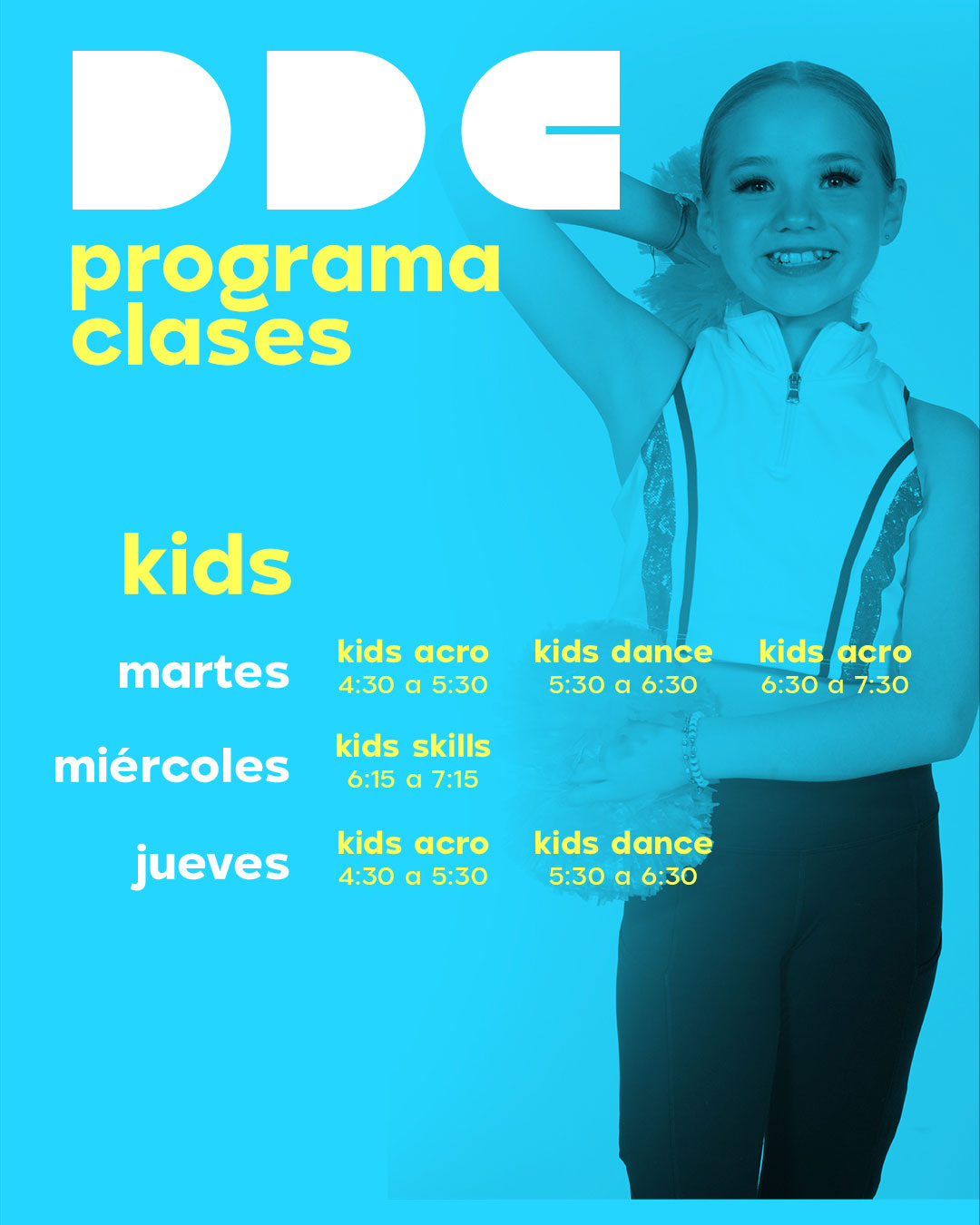 Horarios Kids Octubre