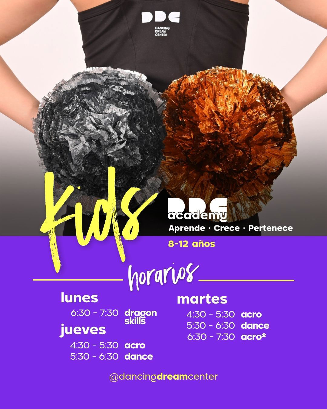 Horarios Kids Septiembre