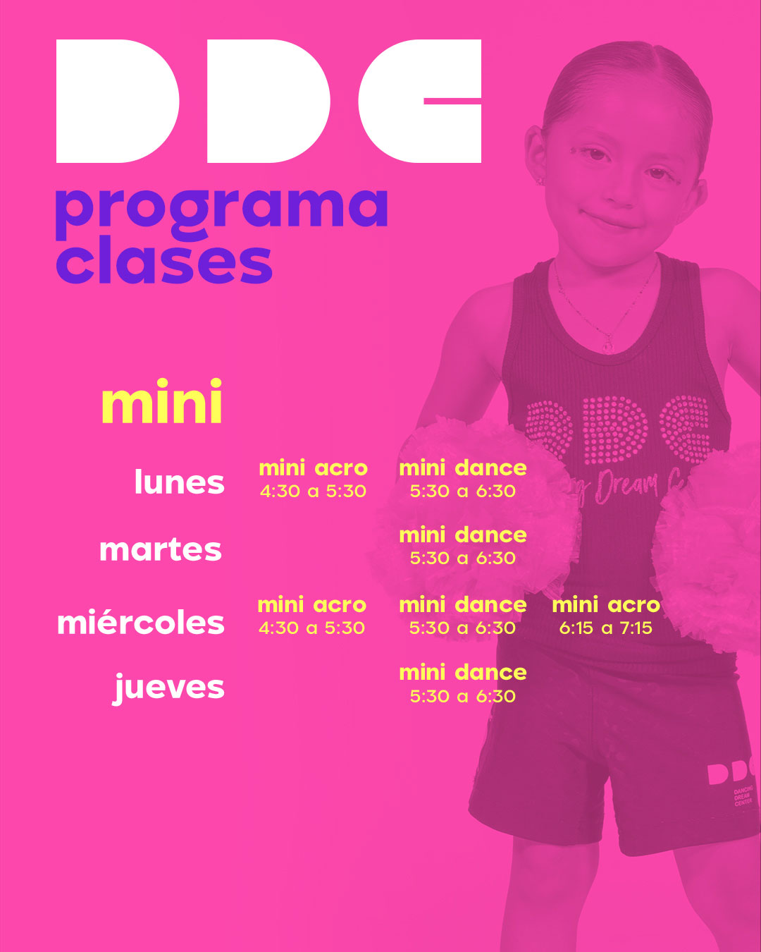 Horarios Mini Octubre
