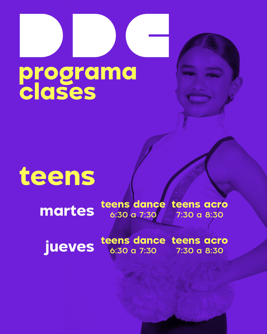 Horarios Teens Octubre