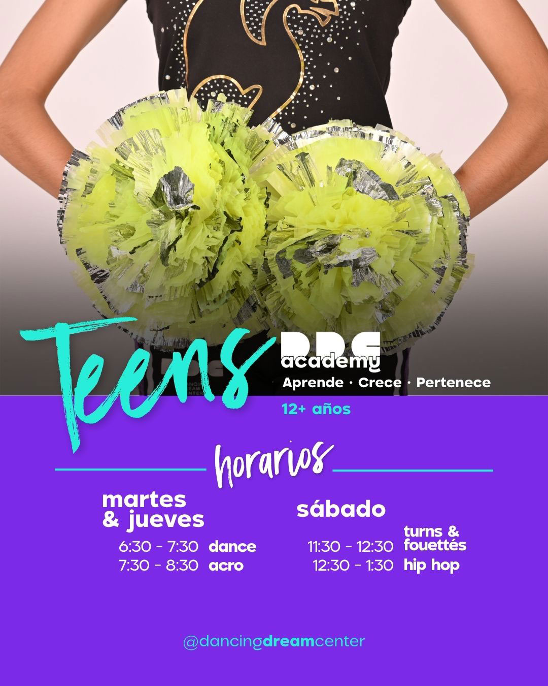 Horarios Teens Septiembre